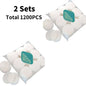 Set of 450/600/500pcs Blushimmer facial cotton puff pads for makeup removal, soft disposable face cleaning accessories.