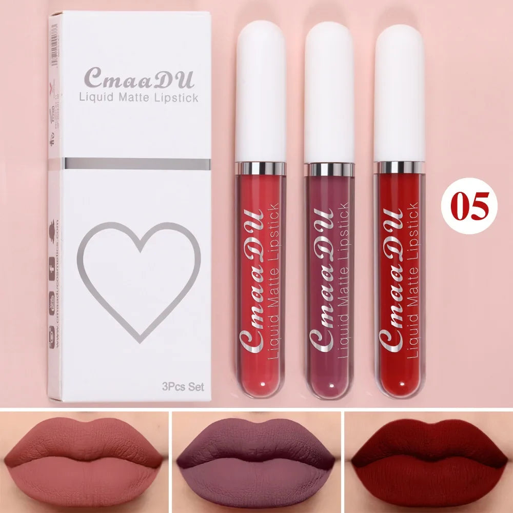 Blushimmer velvet matte liquid lipstick in vibrant red, nonstick and waterproof lip gloss for women’s long-lasting lip makeup.