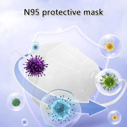 10pcs Safety N95 Face Mask Health Protective Dust and Droplet Prevention Masks Breathable Design Mask Disposable Protective Mask