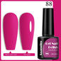 Blushimmer Faandin 7ml red gel nail polish bottle with high saturation, quick-drying, alcohol-free, ideal for home use.