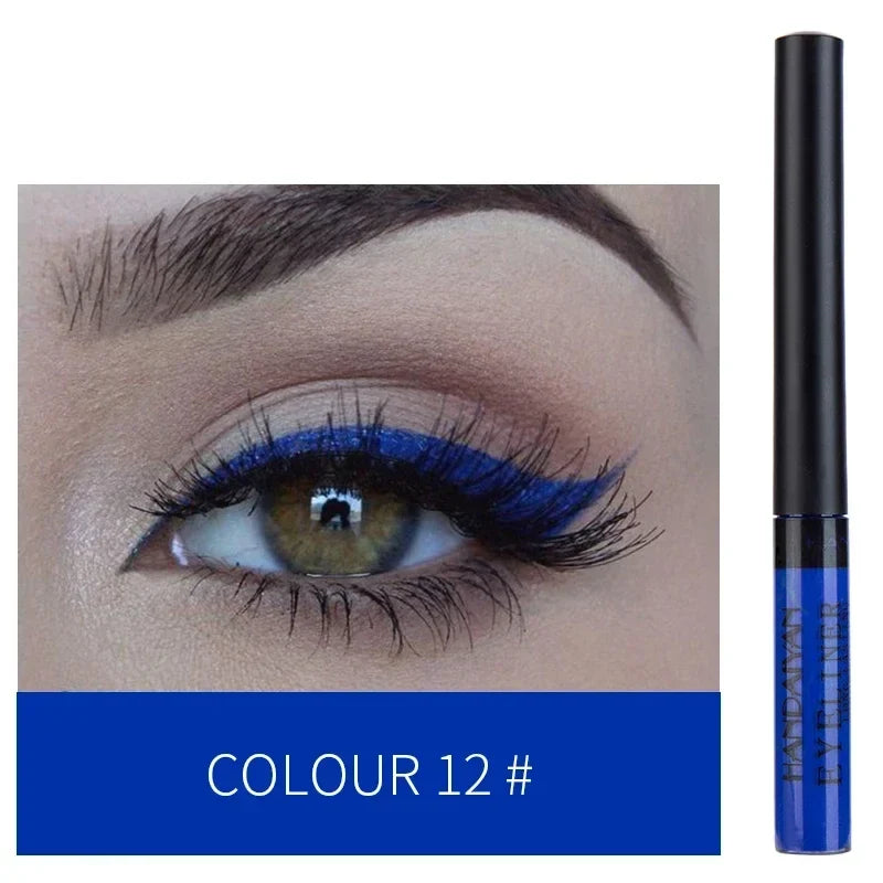 Blushimmer waterproof liquid eyeliner pen with vibrant color and precise tip for long-lasting eye makeup application.