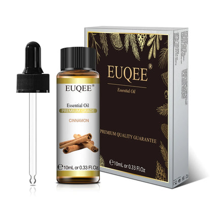 Blushimmer EUQEE 10ml essential oil bottle with lavender, jasmine, eucalyptus, vanilla, sandalwood, and citrus scents.