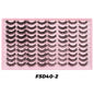 DINGSEN Blushimmer 40 pairs faux mink volume strip eyelashes kit with soft, natural-looking false eyelash extensions.