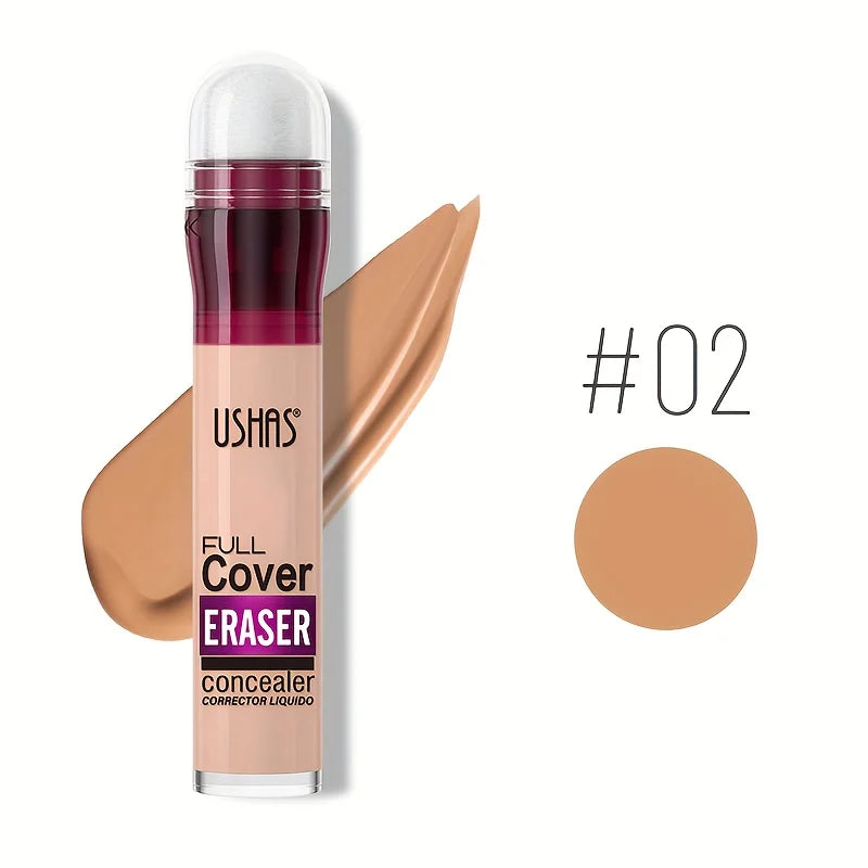 Blushimmer sponge head concealer for dark circles, freckles, acne, and blemishes in a long-lasting, moisturizing liquid foundation.