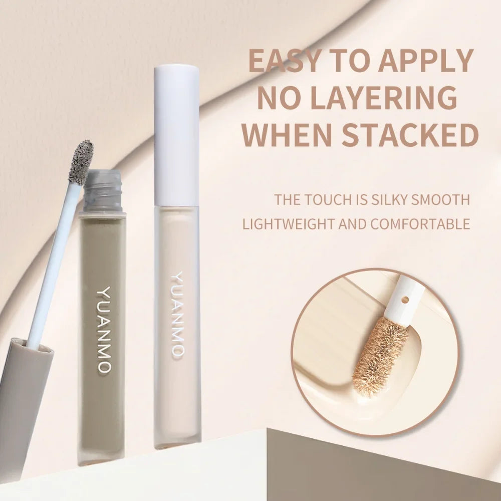 Blushimmer liquid concealer with matte finish, high coverage, waterproof and oil control for long-lasting professional face makeup.