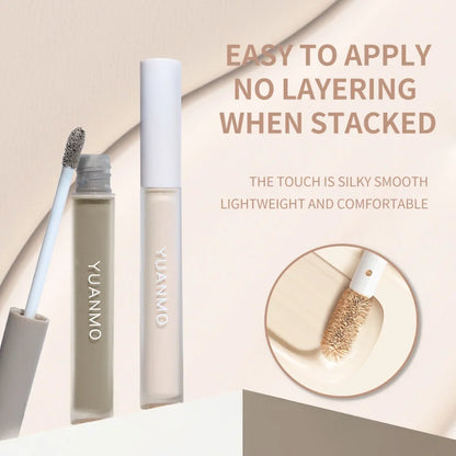 Blushimmer liquid concealer with matte finish, high coverage, waterproof, oil control, and moisturizing for long-lasting professional face makeup.
