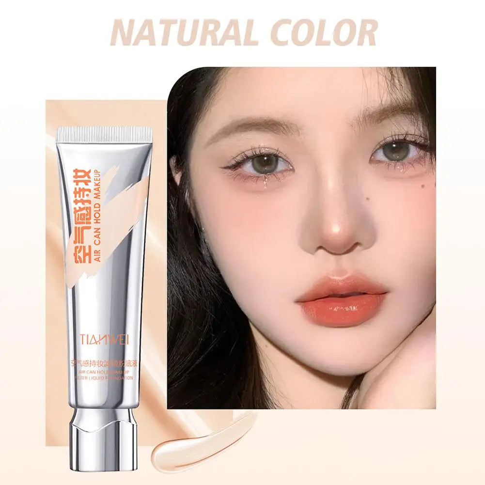 Blushimmer Airy Lasting Makeup Foundation and Concealer in 30ml with brightening, moisturizing, pore-minimizing primer and isolation cream