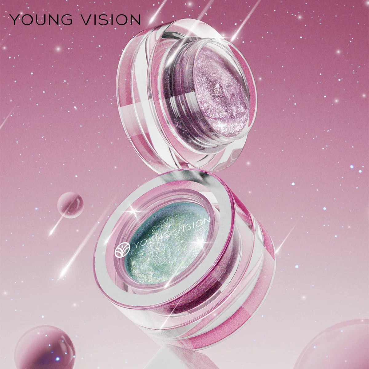 Blushimmer high gloss liquid with shiny, quick-drying formula for long-lasting face and body brightening.
