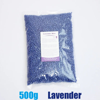 500g Wax Beans For Wax Heater Whole Body Hot Film Depilatory Wax For Wax Heater Kit Waxing Wax Beans For Hair Removal Wax Pot