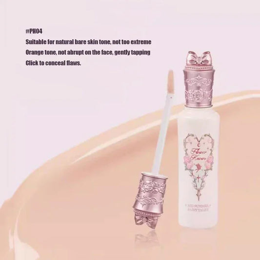 Blushimmer Flower Knows Midsummer Concealer with hyaluronic acid, lightweight cream and liquid highlighter for dark circles and redness.