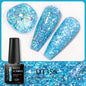Pink dried flower gel nail polish by Blushimmer, featuring natural flower accents for fairy nail art on UV and LED nails.