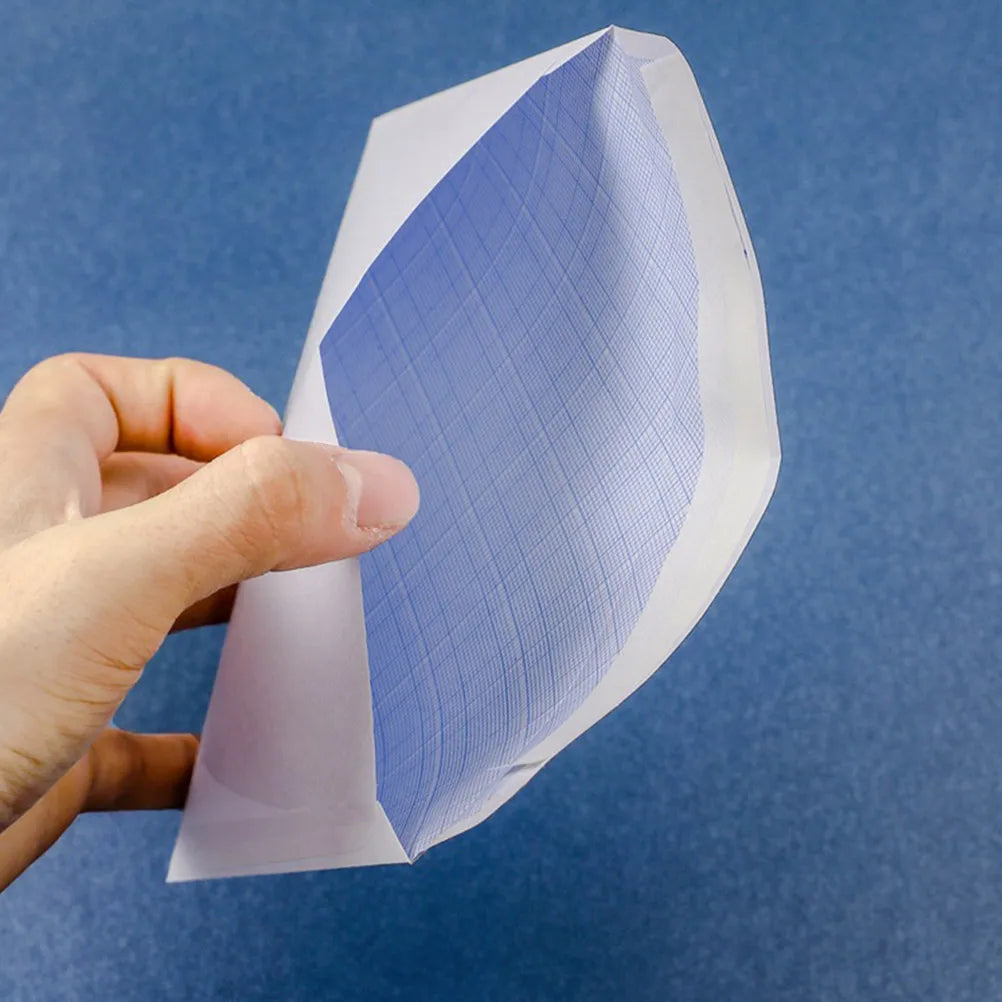 100Pcs High-Security White Envelopes Confidential Pattern Premium Paper Letter Size Business Envelopes Document Mailers Office