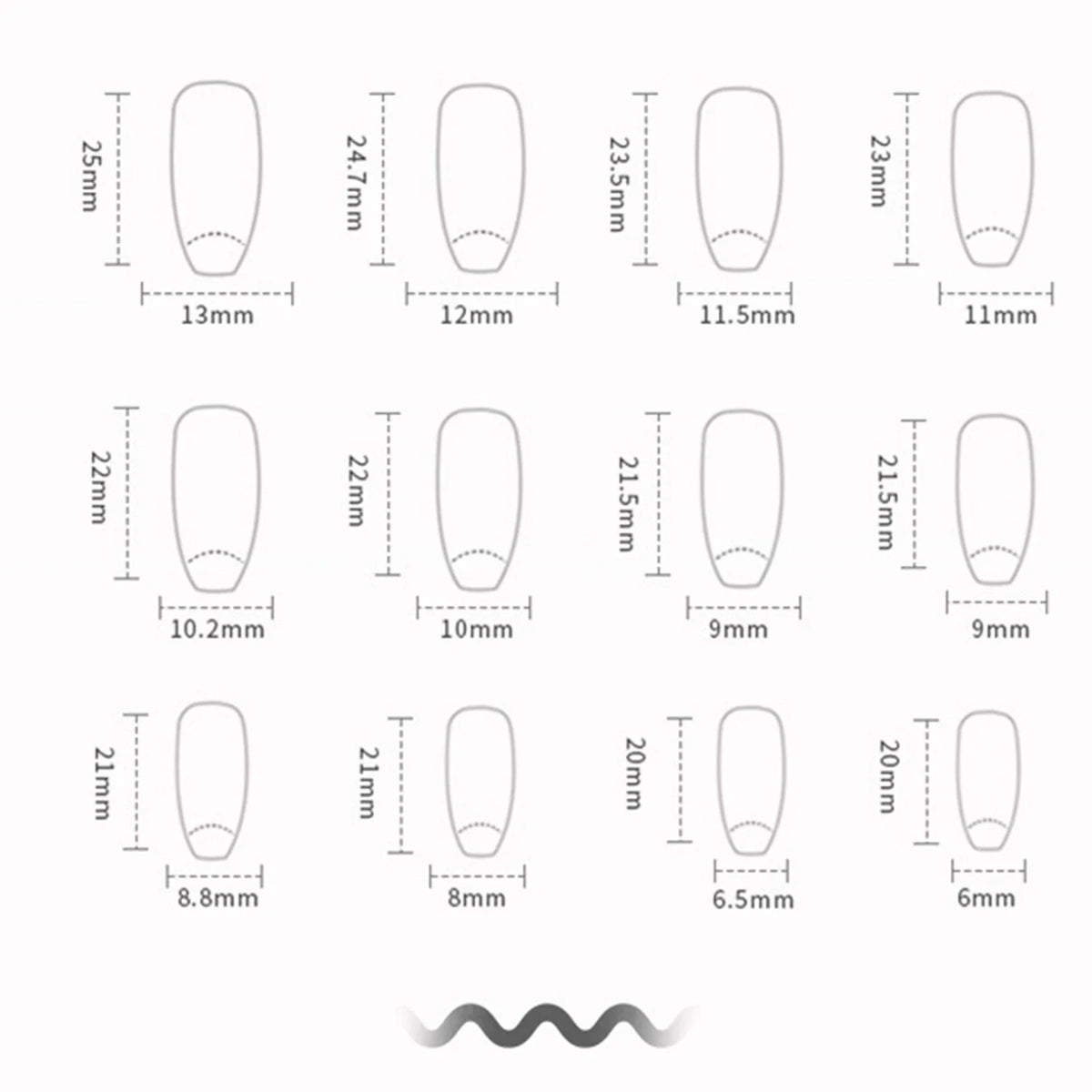 Set of 24 Y2K star press-on nails by Blushimmer featuring gradient black moon designs on mid-length coffin false nail tips.