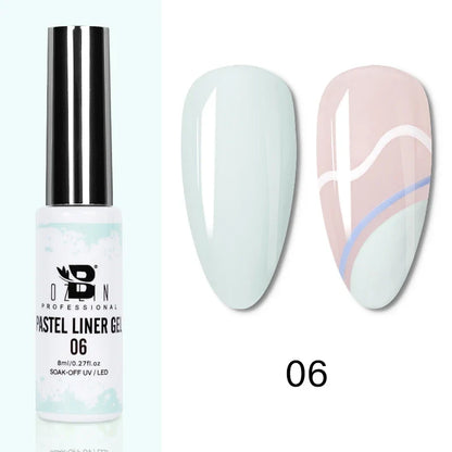 Blushimmer 5ML metallic gel polish in gold and silver with mirror chrome finish, perfect for UV LED semi-permanent nail art.