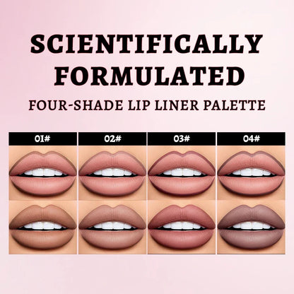Blushimmer QIBEST matte waterproof liquid lipliner pencil for natural lip contour and lip stain application, with a sleek lip makeup design