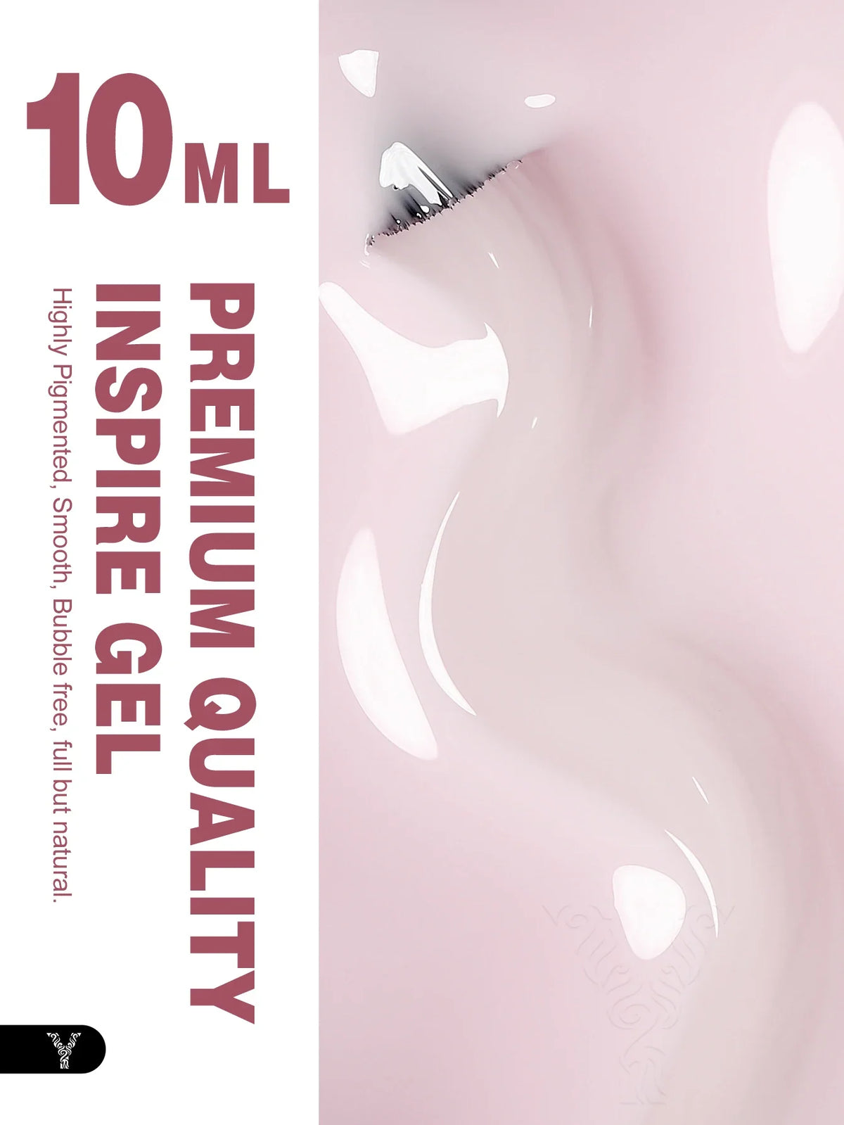 Blushimmer Yokefellow 10ml nude pink gel nail polish in a translucent jar, high-quality soak-off UV gel for long-lasting nails