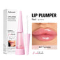Blushimmer instant plumping lip oil with hydrating glossy finish, non-sticky, long-lasting moisturizing lip gloss on lips.