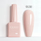 Blushimmer CANNI Hema Free Nail Gel Polish Fall Color Collection with semi-permanent top coat, featuring a glossy red jelly nude shade in 9ml.