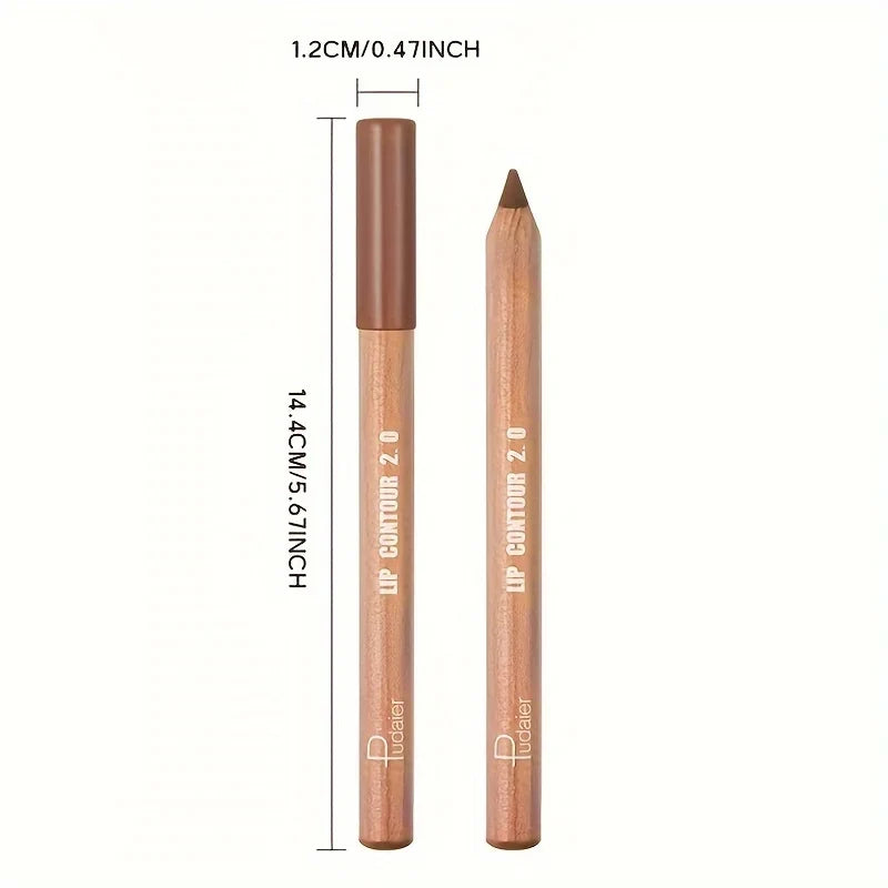 Blushimmer Pudaier Lip Contour 2.0 matte lip liner with sharpener, designed for long-lasting, easy color application and a flawless finish.