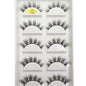 Set of 5 natural 3D mink false eyelashes by Blushimmer featuring soft, wispy, fluffy style for a dramatic eye makeup look.