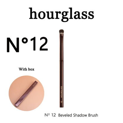 Blushimmer seamless finish concealer brush with angled design for precise application of liquid and cream concealers.