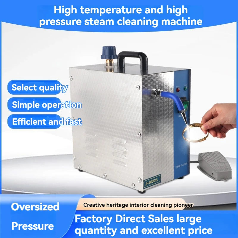 Jewelry Cleaner Machine, Professional Jewelry Steam Cleaner Machine 1300W 2L, Stainless Steel Jewelry Cleaning Equipment