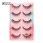 3/5 Pairs Hot Sale Natural Long 3D Mink Lashes Soft Short Faux Cils Handmade Fake Lashes Makeup Tool Eyelash Extension maquiagem