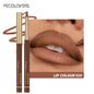 Matte 6-colors Lip Liner Pencil Bevel Design Nib Lip Contour Lipstick Nude Brown Lipstick Pencil Natural Lasting Lipliner Makeup