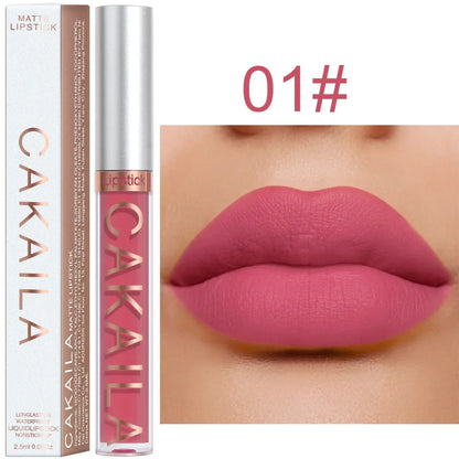 Blushimmer velvet matte lipstick and lip gloss in light red liquid tint with silky texture, perfect for long-lasting lips.