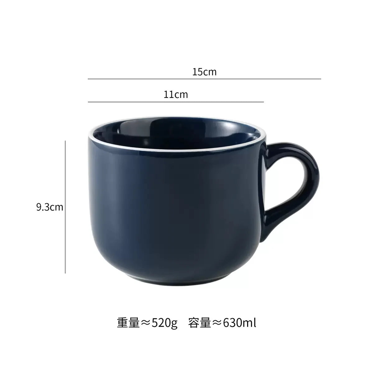 700ml Coffee Mug Ceramic Breakfast Oatmeal Milk Tea Cup Large Capacity Instant Noodles Bowl Novelty Gifts Best for Your Friends