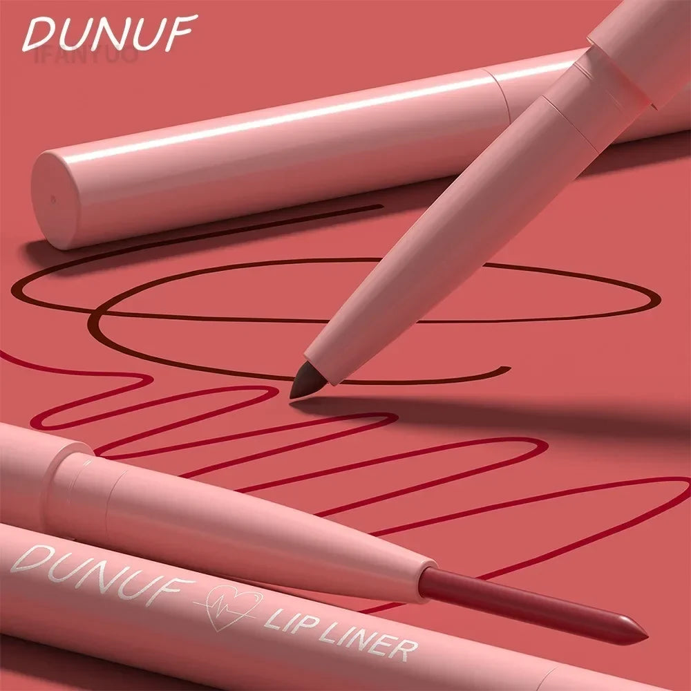 Blushimmer tapered lip liner pencil in natural nude brown with a creamy, long-lasting, waterproof matte finish for precise lip shaping.