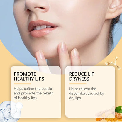 Blushimmer turmeric lip scrub with natural exfoliants, moisturizing and nourishing chapped lips, reducing lip lines and fading melanin.