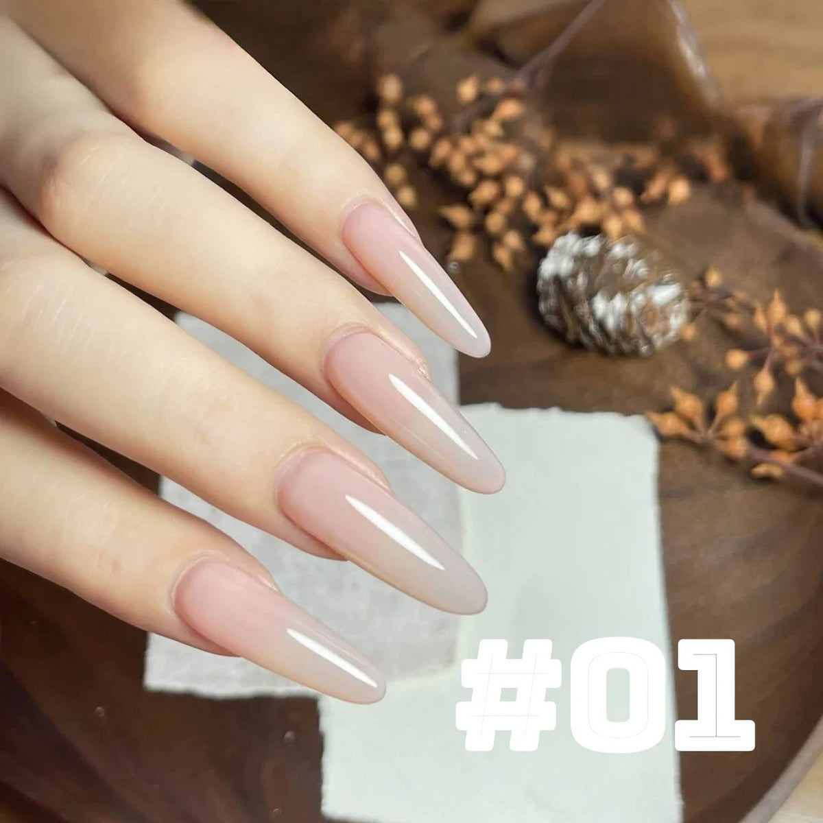 Blushimmer MIANEL 12ml Japanese-style fairy gel nail polish in white, pink, nude, and clear shades for summer nail designs