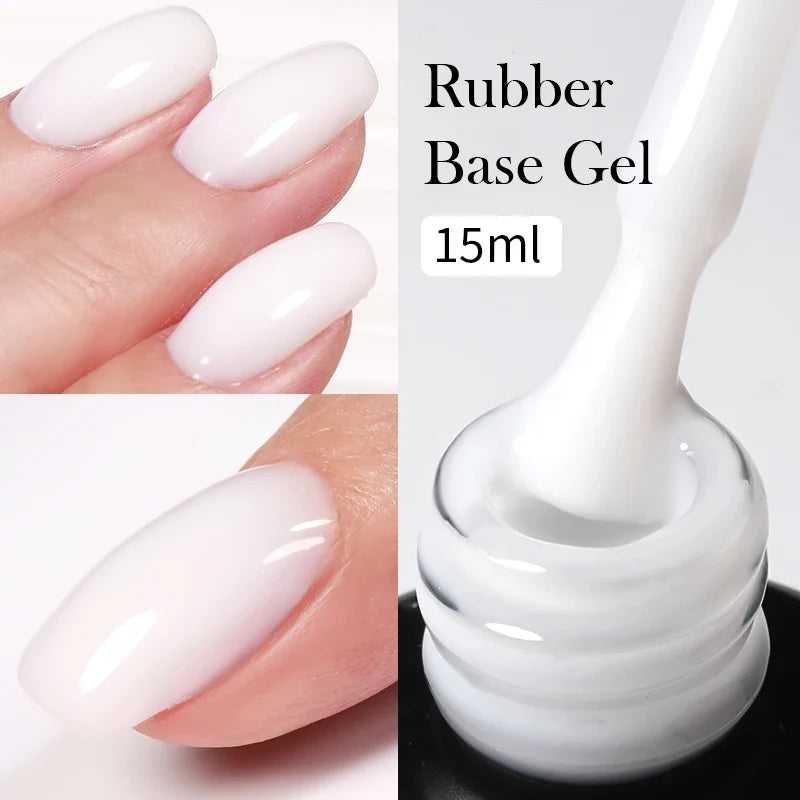 Blushimmer Born Pretty Milky Jelly Rubber Base Gel for gel nails, nude color, 15ml UV soak-off semi-permanent gel