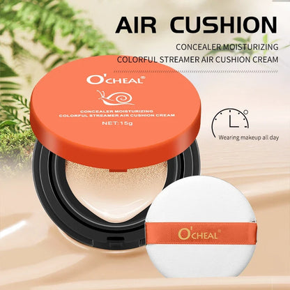 Blushimmer OCHEAL whitening BB cream foundation with air cushion for face makeup, concealer, and facial beauty application.