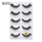 3/5 Pairs Hot Sale Natural Long 3D Mink Lashes Soft Short Faux Cils Handmade Fake Lashes Makeup Tool Eyelash Extension maquiagem