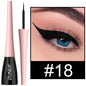 Matte dark green waterproof liquid eyeliner pencil by Blushimmer, featuring an ultra-thin, long-lasting, quick-dry eye makeup design.