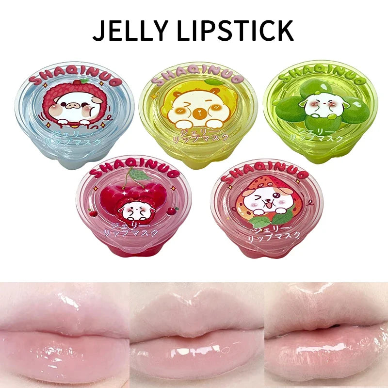 Blushimmer Shaqinuo Jelly Lip Mask with moisturizing, hydrating formula for soft, smooth lips and reducing lip lines.