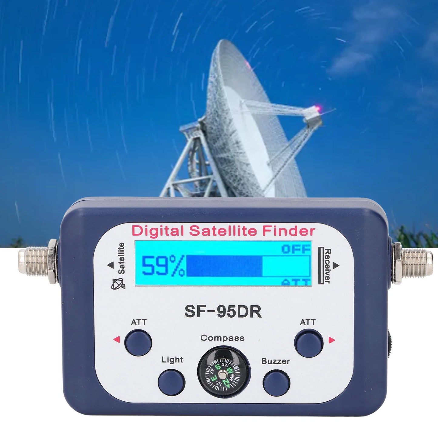 Digital Satellite Signal Finder Digital Satellite Signal Finder 950‑2150MHz LCD Display Backlit Portable Satellite Finder
