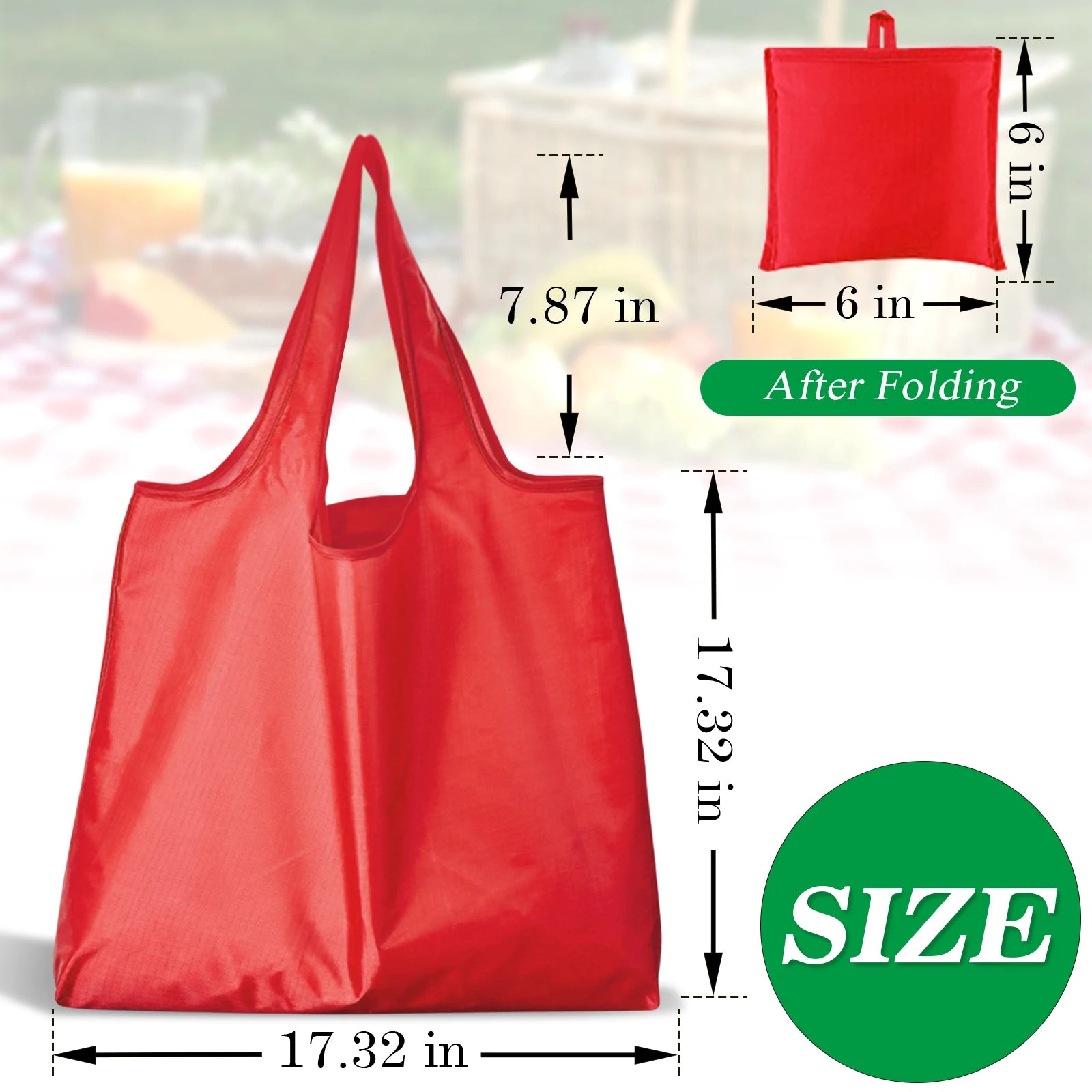 Reusable Grocery Bags Foldable Shopping Bags Machine Washable Grocery Pouch Environmental Protection Shopping Tote Bag