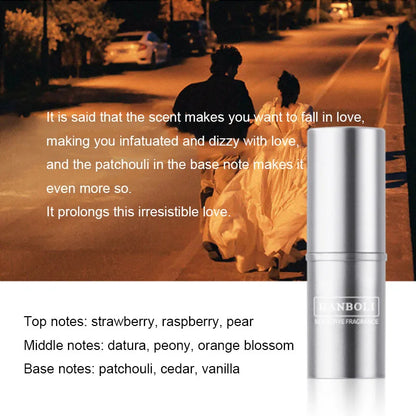 Blushimmer solid perfume for men and women, light, natural, long-lasting, fresh fragrance in a portable compact.
