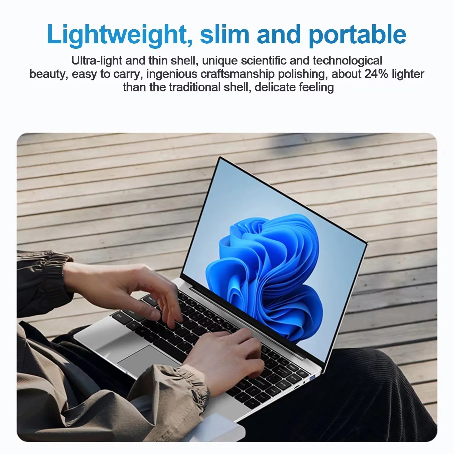 New 15.6" Portable Laptop Intel 6500Y 32GB RAM 2TB SSD Windows 11 5000mAh Backlit Keyboard Fingerprint Office Gaming Notebook PC