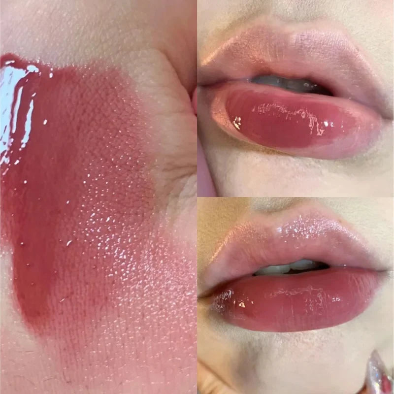 Blushimmer HERORANGE HR567 transparent ice velvet matte lipstick and lip gloss with vibrant pigment, glossy finish, and smooth texture.