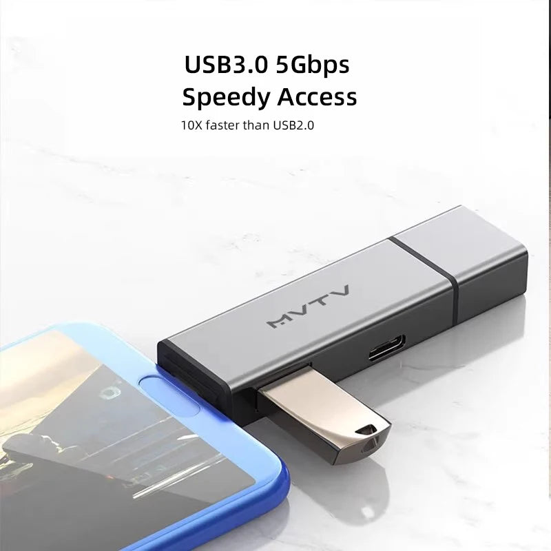 Card Reader USB3.0&USB C to SD MicroSD TF Thunderbolt 3 for PC Laptop Accessories Smart Memory Cardreader SD Card Adapter