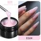 Born Pretty 30ml milky white hard gel for nail extensions, clear acrylic soak-off UV construction gel, ideal for jelly nail designs.