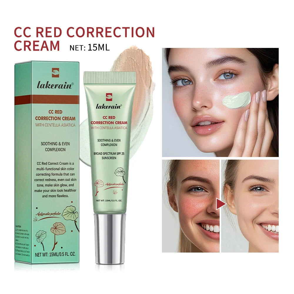 Blushimmer CC Cream Centella high coverage foundation with color-changing liquid formula for face base makeup and Korean skincare.