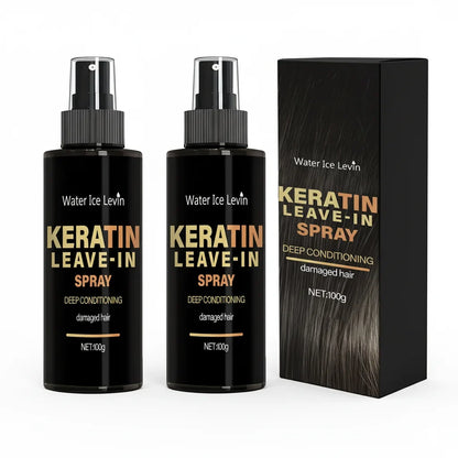 Keratin & Biotin Leave-In Spray 100g, Deep Conditioning Treatment for Damaged Hair, with Rice Amino Acids, Fast Shipping