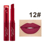 Blushimmer matte waterproof lipstick in deep red with a velvety finish, moisturizing and non-fading European and American makeup style