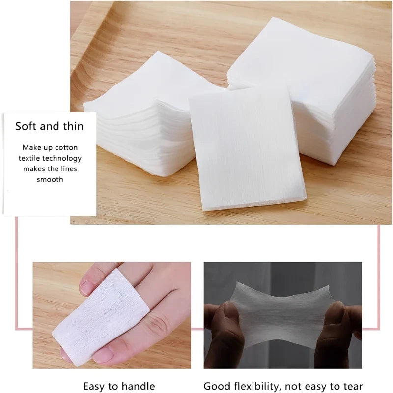 Disposable Pearl Pattern Makeup Cotton Pads by Blushimmer, soft facial cleaning wipes, 1200-pack for gentle makeup removal.