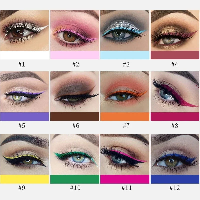 Blushimmer waterproof liquid eyeliner pen with vibrant color, long-lasting formula, and precise applicator for bold eye definition.